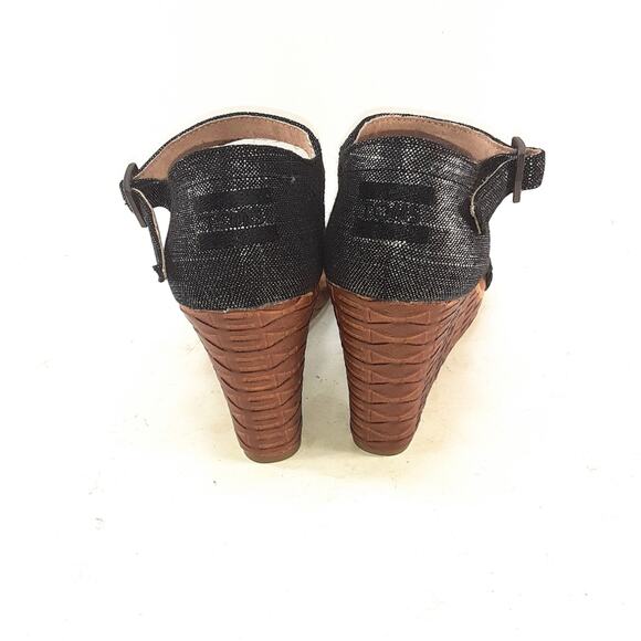 Toms Clarissa Wedge Sandals Size 8.5 - Picture 6 of 9